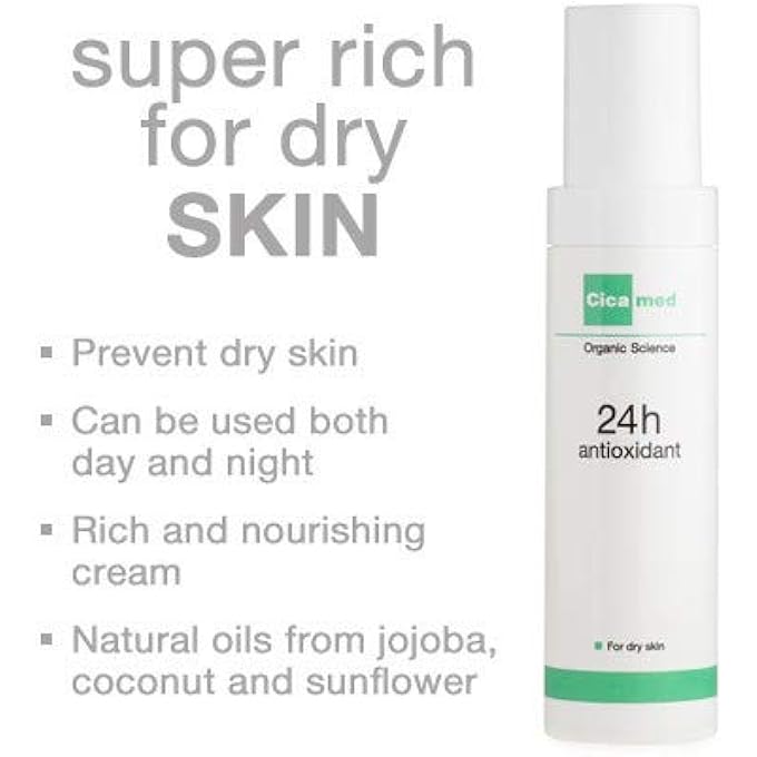 Cicamed ORGANIC SCIENCE 24H ANTIOXIDANT MOISTURIZER FOR DRY SKIN SPOTS - Image 2